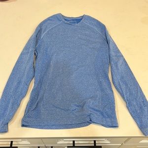 Figs Blue Long Sleeve Women's Top